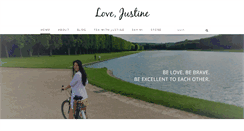 Desktop Screenshot of lovejustine.com