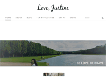Tablet Screenshot of lovejustine.com
